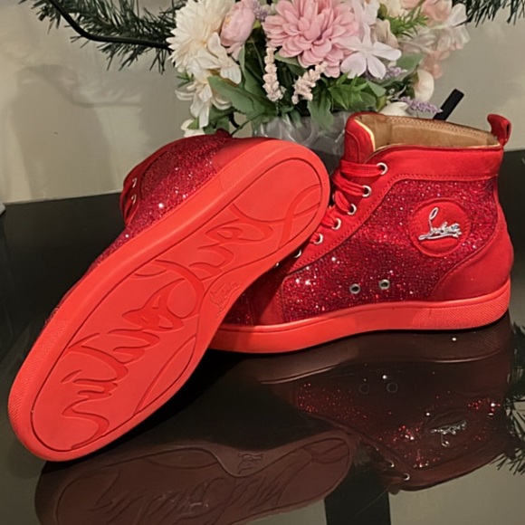 Christian Louboutin high top red bottom sneakers - Picture 9 of 9